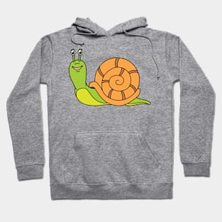 Cute Cartoon happy snail forest lake animal Hoodie